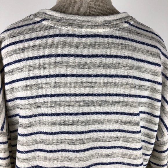 Democracy Oversized Lace Up Detail Striped Shirt - Picture 9 of 11